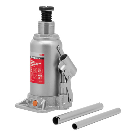 Домкрат гидравлический бутылочный, 16 т, h подъема 230-460 мм Matrix цена