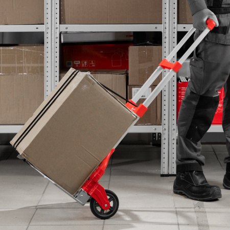 Тележка хозяйственная, складная, 2 колесная, грузоподъемность 70 кг Matrix цена