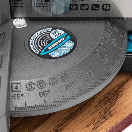 Стусло прецизионное, пила 550 мм, две прижимные струбцины Gross цена