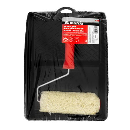 Набор, валик для фасадных работ синтетический, 180 мм, ворс 18 мм, D 36 мм, РАС, кювета 260 х 320 мм Matrix цена