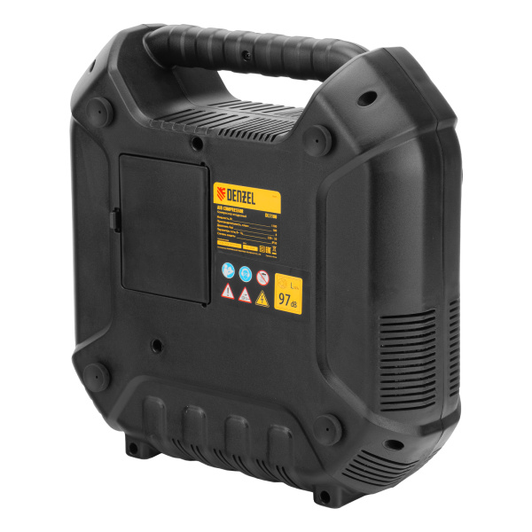 Компрессор воздушный DL1100 1.1 кВт, 180 л/мин, с набором аксессуаров Denzel