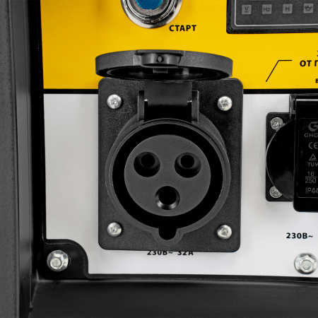 Генератор дизельный DES-55E, 5,5 кВт, 230 В, 11 л, электростартер Denzel