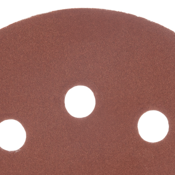 Круг абразивный на ворсовой подложке под "липучку", перфорированный, P 600, 125 мм, 5 шт Matrix