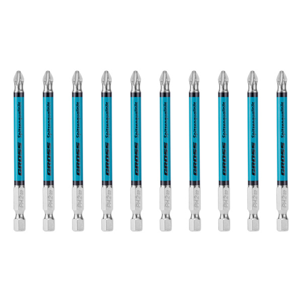 Бита PH2х90мм, сталь S2, кругл., 10 шт. Gross