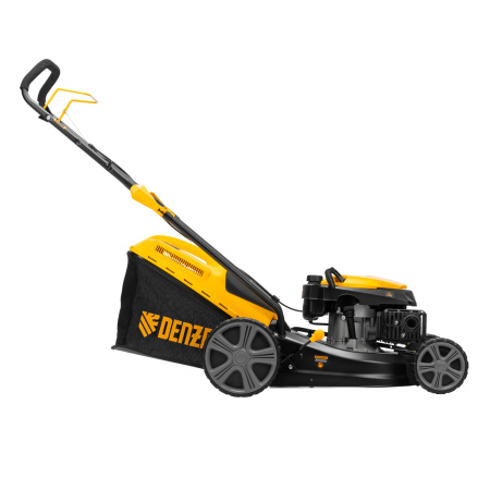Газонокосилка бензиновая GLD-460, 146 куб.см, ширина 46 см, ручная, 7 уровней, травосборник 50 л Denzel цена