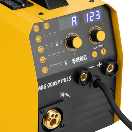 Аппарат инвертор. полуавтомат. cварки IMIG-200SP Pulse, 200 А, ПВ 60%, катушка 5 кг// Denzel