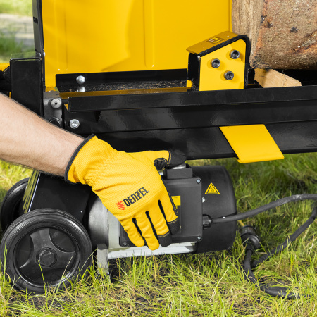 Дровокол электрический ELS7T-52, 2300 Вт, сила раскола 7т, макс. размеры полена D250 x 520 мм Denzel цена