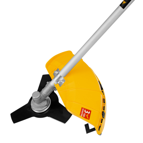 Триммер электрический TE-1220, 1200 Вт, 380 мм, катушка, диск, разборная штанга Denzel цена