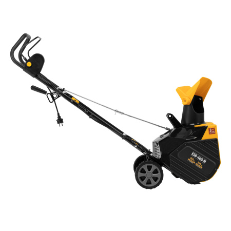 Электрическая снегоуборочная машина ESB-460-M, 1.8 кВт, металлический шнек, LED фара Denzel