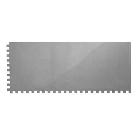 Гладилка из нержавеющей стали, 280 х 130 мм, зеркальная полировка, пластмассовая ручка, зуб 6 х 6 мм Matrix цена