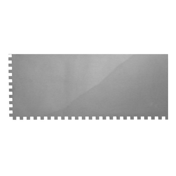 Гладилка из нержавеющей стали, 280 х 130 мм, зеркальная полировка, пластмассовая ручка, зуб 6 х 6 мм Matrix цена