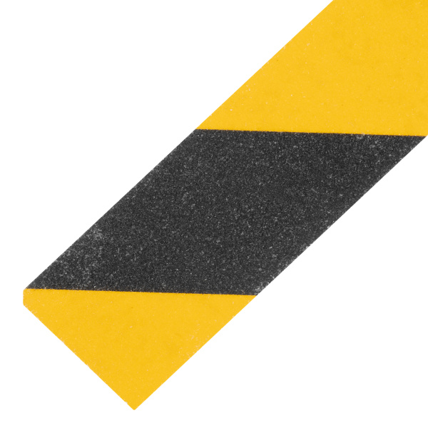 Лента клейкая противоскользящая, черно-желтая 50 мм x 5 м Matrix цена