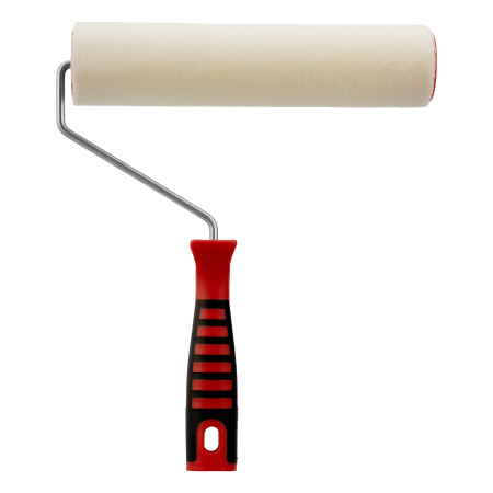 Валик "Велюр" с двухкомпонентной ручкой, 250 мм, ворс 4 мм, D 48 мм, D ручки 6 мм, шерсть Matrix цена