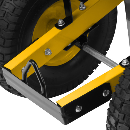 Тачка строительная, усиленная, объем 140 л, 250 кг, двухколесная, колесо 15х6.00-6 Denzel цена