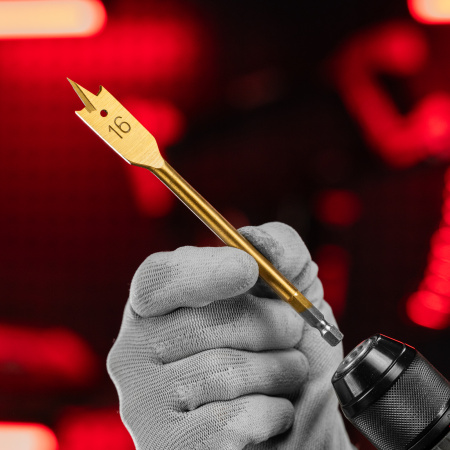 Набор сверл перовых по дереву, 10-12-16-18-20-25 мм, 6 шт, пластиковый кейс, Matrix