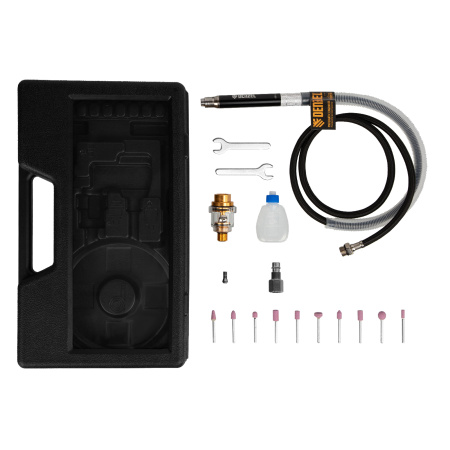 Пневматический гравер PE54000, 54000 об/мин, 3 мм, 57 л/мин Denzel цена