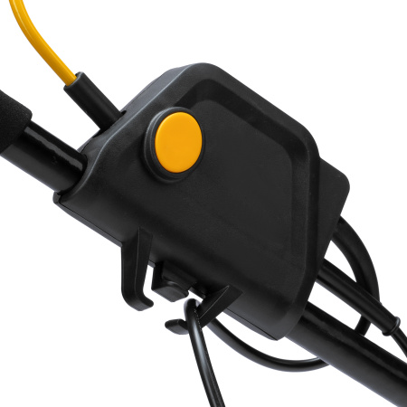 Газонокосилка электрическая GM-1800, 1800 Вт, шир. 38 см, 6 уров., травосб. 40 л. Denzel цена