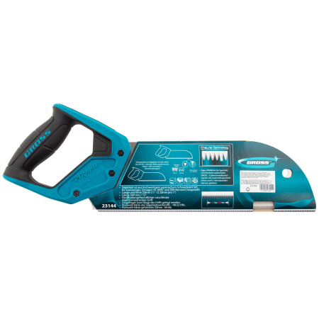 Пила для фанеры с запилом Piranha, 300 мм/12", 11-12 TPI, каленый зуб 3D, двухкомпонентная рукоятка Gross цена