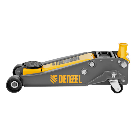 Домкрат гидравлический подкатной, 3 т, 125-470 мм, быстрый подъем, проф. Denzel цена
