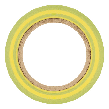 Изолента ПВХ, 15 мм х 10 м, желто-зеленая, 150 мкм Matrix цена