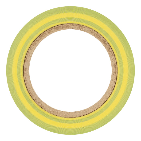 Изолента ПВХ, 15 мм х 10 м, желто-зеленая, 150 мкм Matrix цена