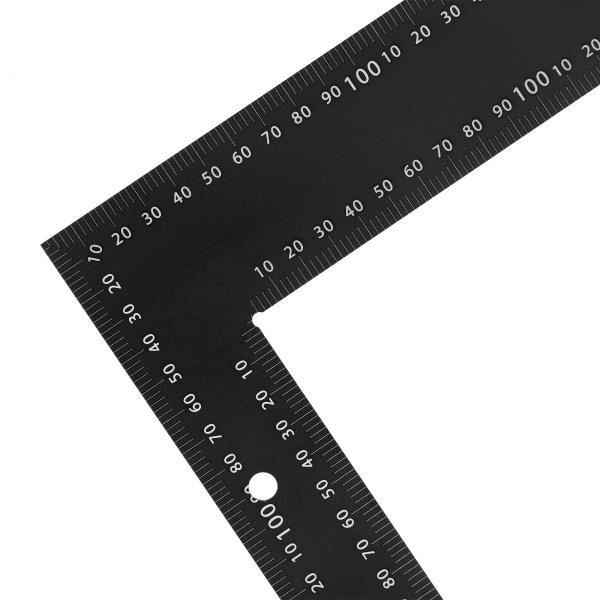 Угольник, 400 х 600 мм, алюминиевый, лазерная гравировка Denzel цена