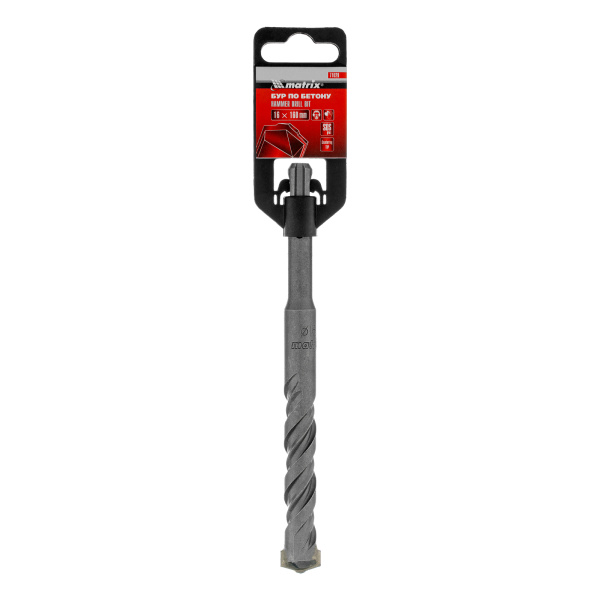 Бур по бетону, 16 х 160 мм, SDS Plus Matrix