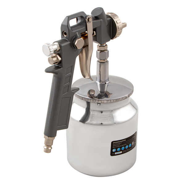 Набор пневмоинструмента, 5 предметов, быстросъемное соединение, краскораспылитель с нижним бачком Matrix цена