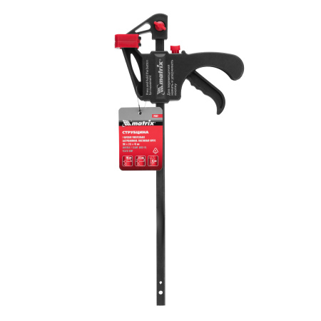 Струбцина универсальная F-образная, 200 х 315 х 45 мм, пластмассовый корпус Matrix цена