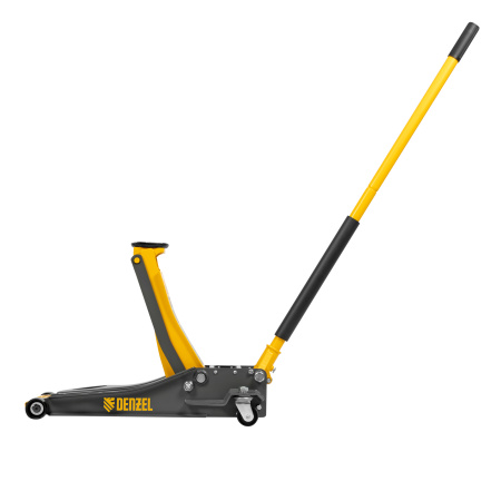 Домкрат гидравлический подкатной, 3 т, 75-500 мм, быстрый подъем, низкий подхват, проф. Denzel цена