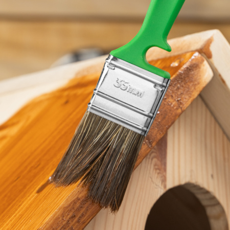 Кисть флейцевая "Работы по дереву" Color Line 35 х 10 мм Matrix цена