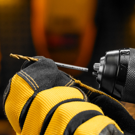 Набор сверл по металлу, 2-8мм, Р6М5К8-TiN, Golden Tip, 6 шт Denzel