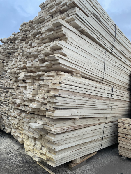 Доска обрезная для опалубки 50х200х6000 мм Осина ТУ