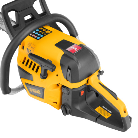 Пила цепная бензиновая DS-4516, шина 40 см, 45 см3, 2,5 л.с, шаг 0,325, паз 1,5 мм, 64 звена Denzel