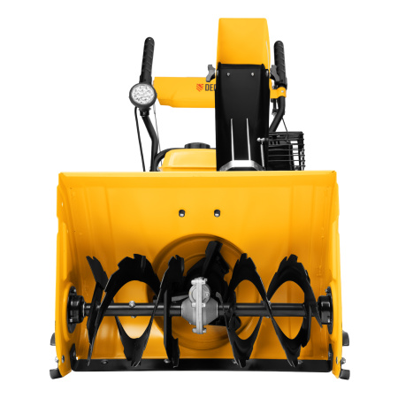 Гибридная снегоуборочная машина с функц. подметания SWB-800, 212 сс, руч. старт, 2 насадки// Denzel