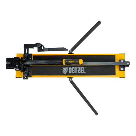 Плиткорез рельсовый 600х16мм, каретка на подш., стальная станина, усил. рукоятка-пенал Denzel цена