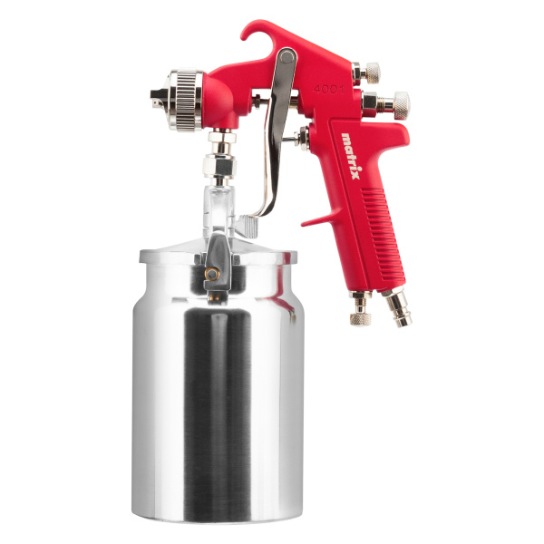 Краскораспылитель HP пневмат. с нижним бачком V= 1 л, сопло диаметром 1.8 мм Matrix цена