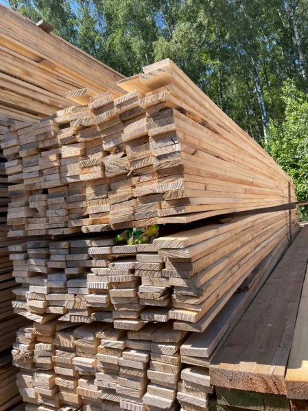 Доска обрезная для опалубки 25х100х6000 мм Осина ТУ