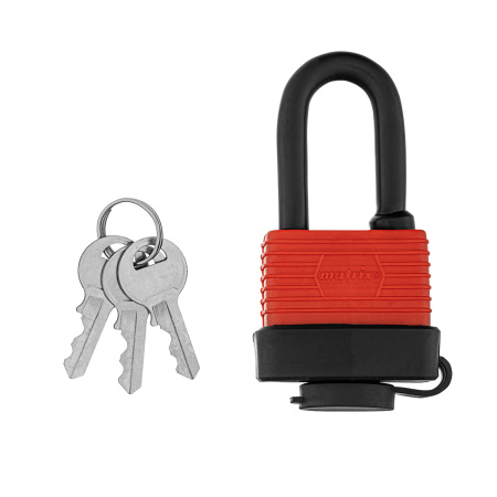 Замок навесной всепогодный, 40 мм, удлиненная дужка Matrix цена