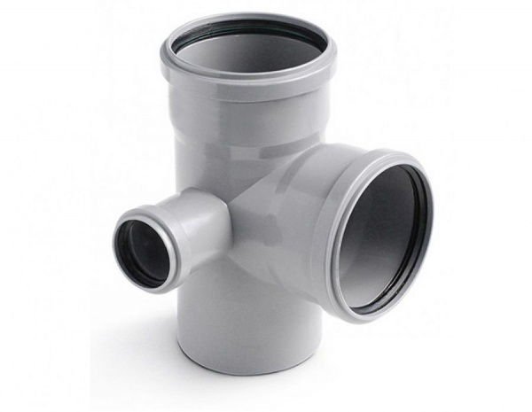 Крестовина двухплоскостная 110х110х50/90 для внутренней канализации левая ПОЛИТЭК