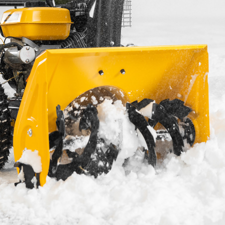 Бензиновая снегоуборочная машина SB 560 LP, 212 cc, электростартер, фара Denzel