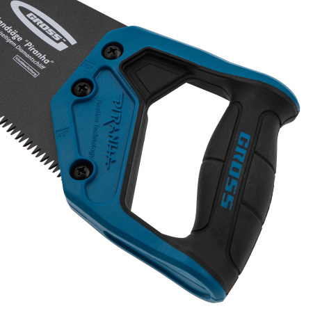 Ножовка по дереву "PIRANHA", 300 мм, 7 TPI, 3D-зуб, тефлоновое покрытие полотна, двухкомпонентная рукоятка Gross цена