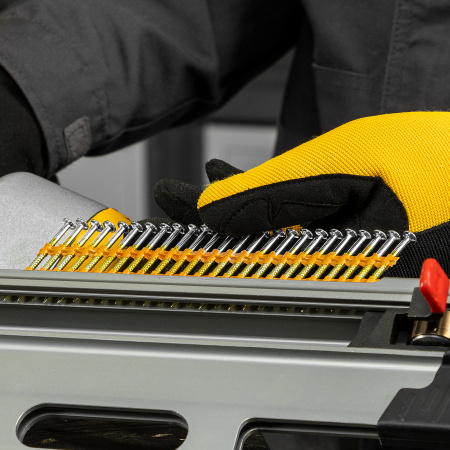 Гвозди для пнев. нейлера (оцинк.) длина - 50 мм, диам. - 2,9 мм, 2000 шт. Denzel цена