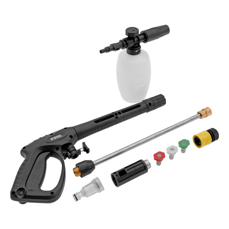 Моечная машина высокого давления R-180i, 2400 Вт, 180 бар, 7.5 л/мин, асинхронный двигатель Denzel