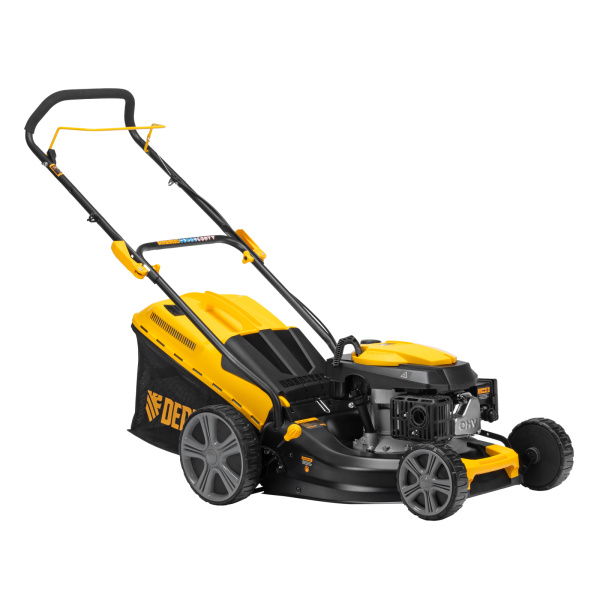Газонокосилка бензиновая GLD-460, 146 куб.см, ширина 46 см, ручная, 7 уровней, травосборник 50 л Denzel цена