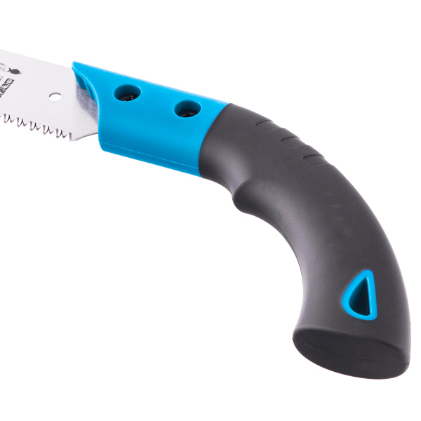 Пила по дереву Piranha, универсальные для кемпинга и сада, 330 мм, 9-10 TPI, каленый зуб 3D, двухкомпонентная рукоятка, пенал Gross цена