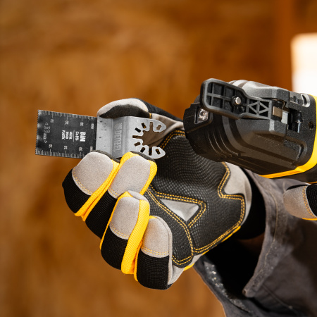 Насадка для МФИ режущая пазовая прямая, BiM, по металлу и дереву, 33 x 1.4 мм, мелкий зуб Denzel