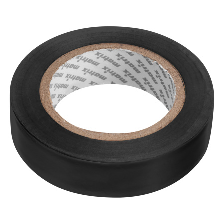 Изолента ПВХ, 15 мм х 10 м, черная, 150 мкм Matrix цена