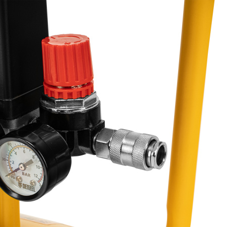 Компрессор воздушный DC1500/24, прямой привод, 1.5 кВт, 24 литра, 220 л/мин Denzel