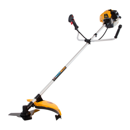 Триммер бензиновый DR-43, 43 см3, неразъемная штанга, состоит из 2 частей Denzel цена